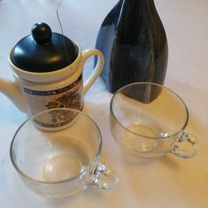 2 Princess House Cappuccino/Coffee mugs